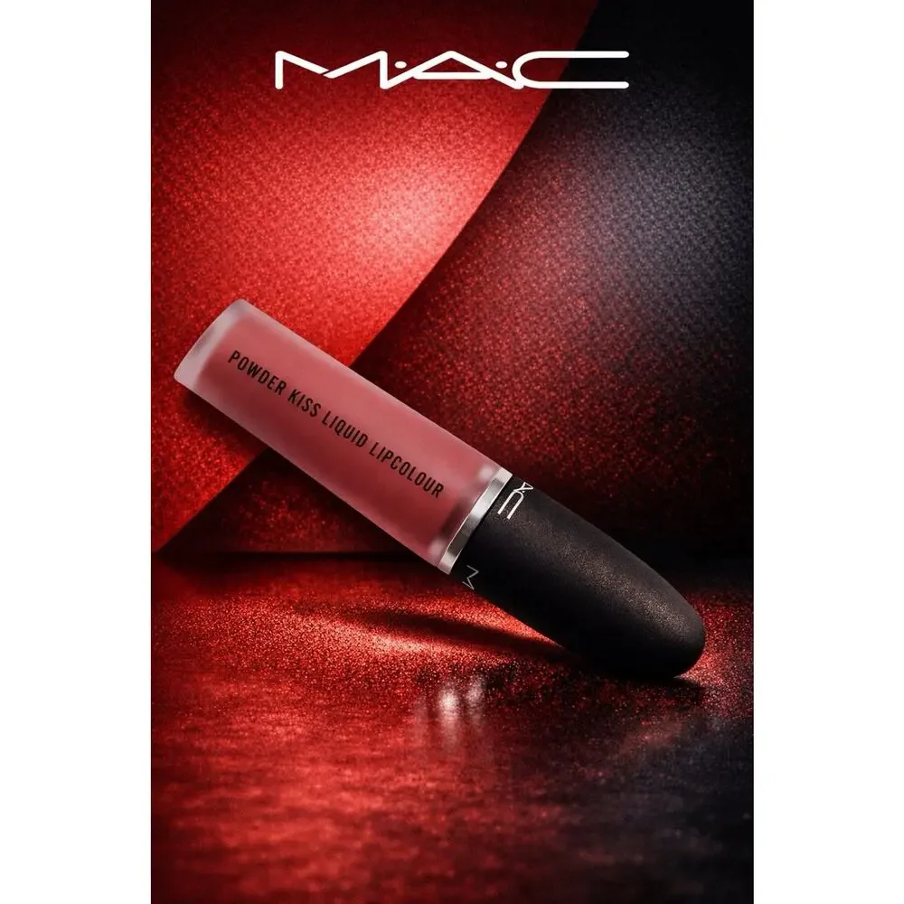 M•A•C - Powder Kiss Liquid Lipcolour - Shade: Over The Taupe - 0.17 fl oz/ 5 mL